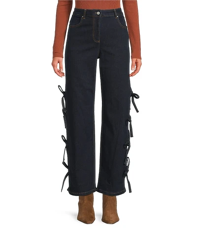 Chelsea & Violet Allegra High Rise Dark Wash Denim Full Length Jeans
