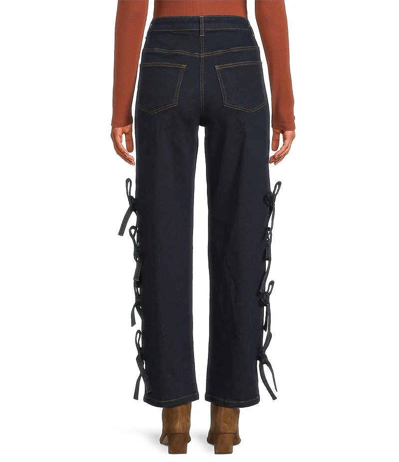 Chelsea & Violet Allegra High Rise Dark Wash Denim Full Length Jeans