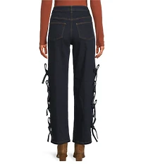 Chelsea & Violet Allegra High Rise Dark Wash Denim Full Length Jeans