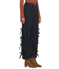 Chelsea & Violet Allegra High Rise Dark Wash Denim Full Length Jeans