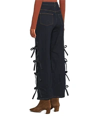 Chelsea & Violet Allegra High Rise Dark Wash Denim Full Length Jeans