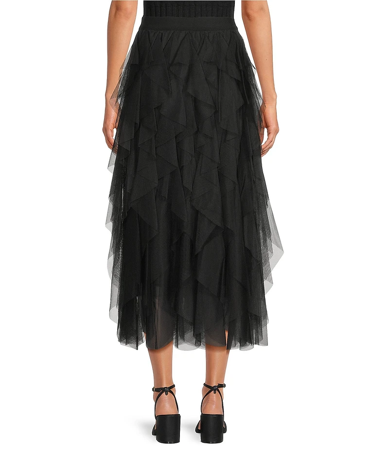 Chelsea & Violet Asta Tulle Midi Skirt