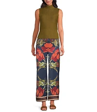 Chelsea & Violet Aurora Coordinating Printed Floral Palazzo Pants