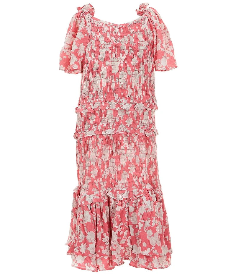 Chelsea & Violet Big Girls Daisy Smocked Dress