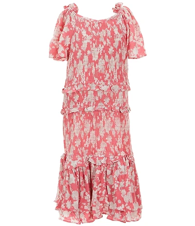 Chelsea & Violet Big Girls Daisy Smocked Dress