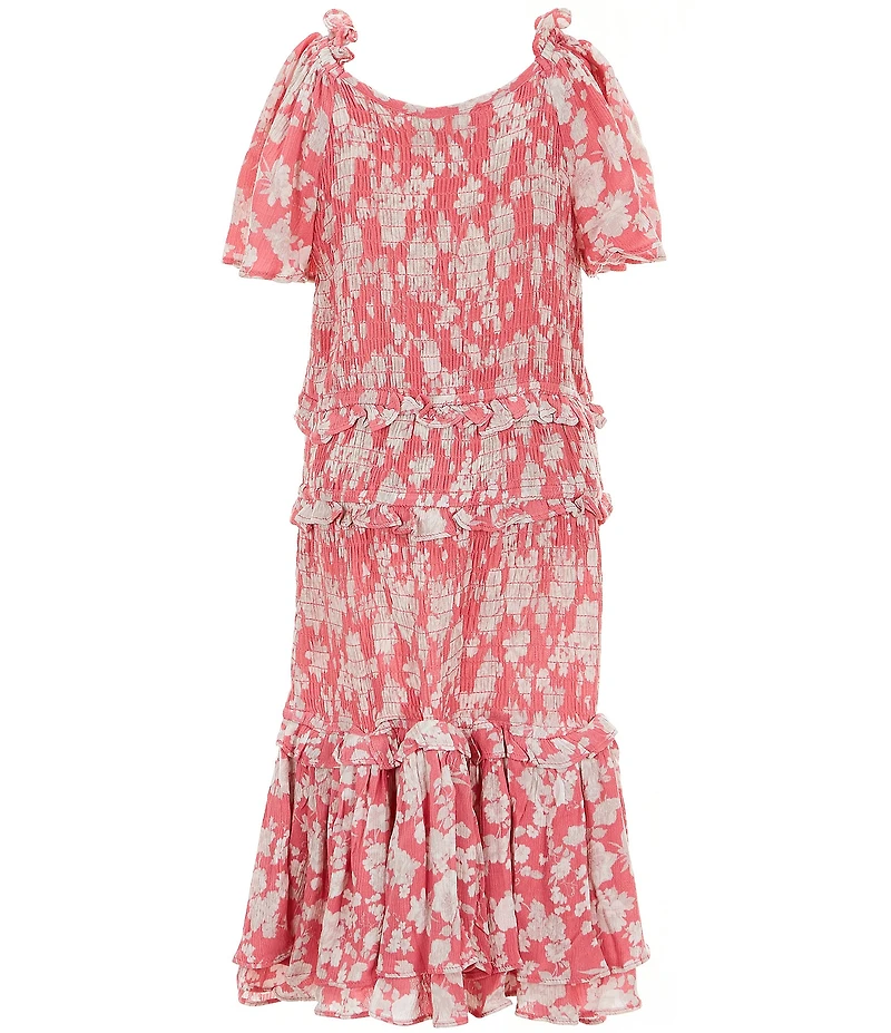 Chelsea & Violet Big Girls Daisy Smocked Dress