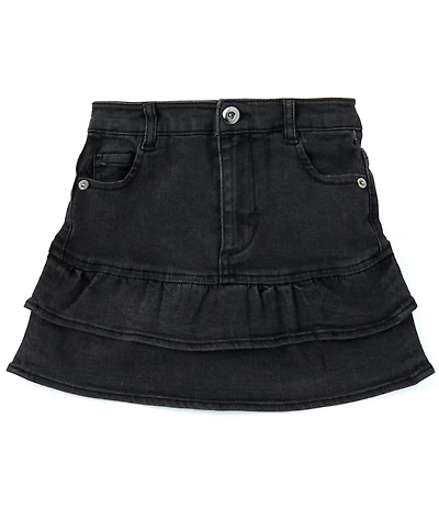 Chelsea & Violet Big Girls Denim Ruffle Mini Skirt