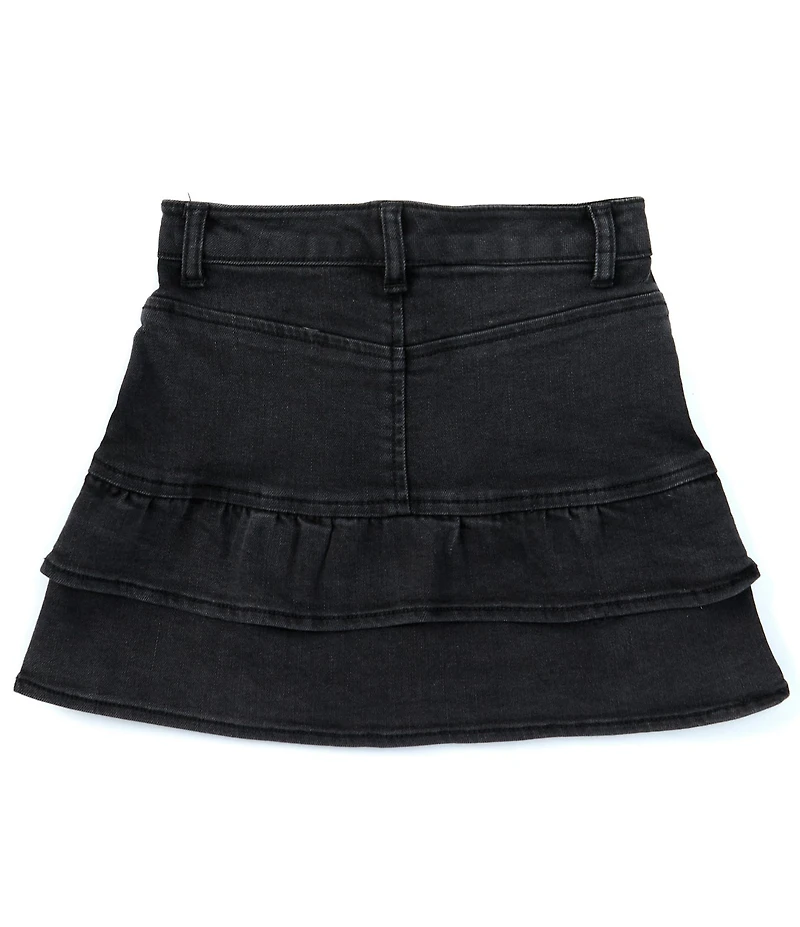 Chelsea & Violet Big Girls Denim Ruffle Mini Skirt
