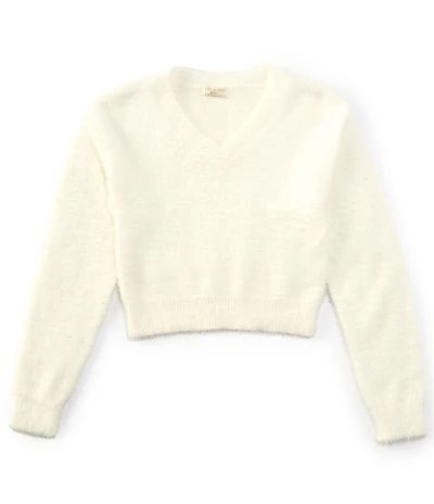 Chelsea & Violet Big Girls Eyelash Sweater