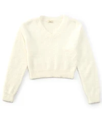 Chelsea & Violet Big Girls Eyelash Sweater