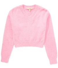 Chelsea & Violet Big Girls Eyelash Sweater