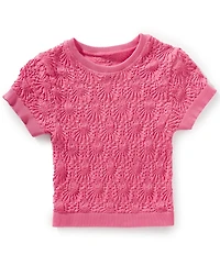 Chelsea & Violet Big Girls Floral Seamless T-Shirt