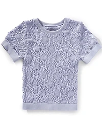 Chelsea & Violet Big Girls Floral Seamless T-Shirt