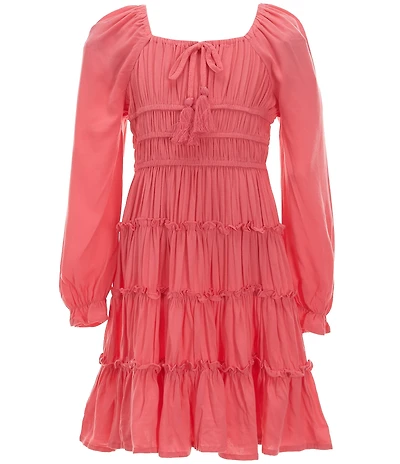 Chelsea & Violet Big Girls Long Flare Sleeve Cupcake Dress