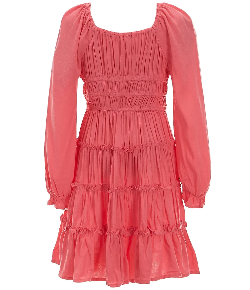 Chelsea & Violet Big Girls Long Flare Sleeve Cupcake Dress