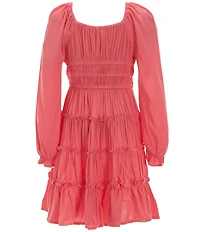 Chelsea & Violet Big Girls Long Flare Sleeve Cupcake Dress