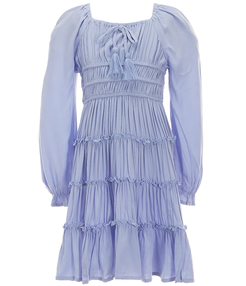 Chelsea & Violet Big Girls Long Flare Sleeve Cupcake Dress