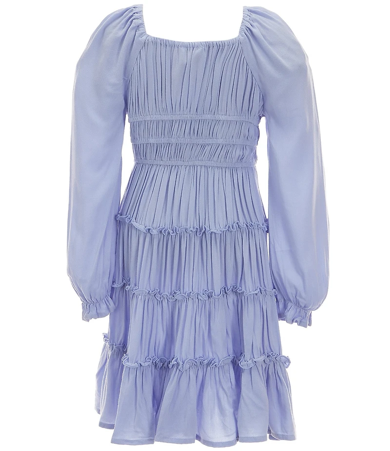 Chelsea & Violet Big Girls Long Flare Sleeve Cupcake Dress