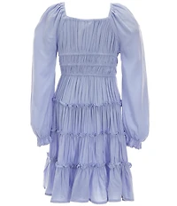 Chelsea & Violet Big Girls Long Flare Sleeve Cupcake Dress
