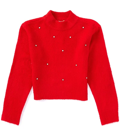 Chelsea & Violet Big Girls Rhinestone Sweater