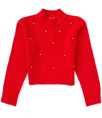 Chelsea & Violet Big Girls Rhinestone Sweater