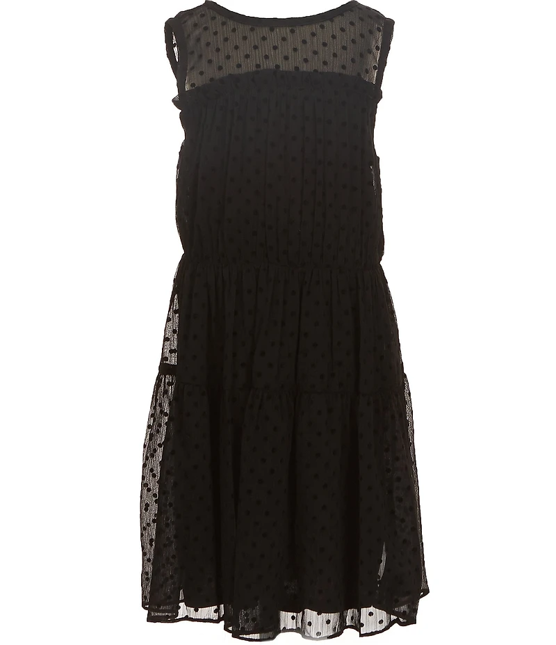 Chelsea & Violet Big Girls Clip Dot Dress