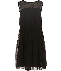 Chelsea & Violet Big Girls Clip Dot Dress