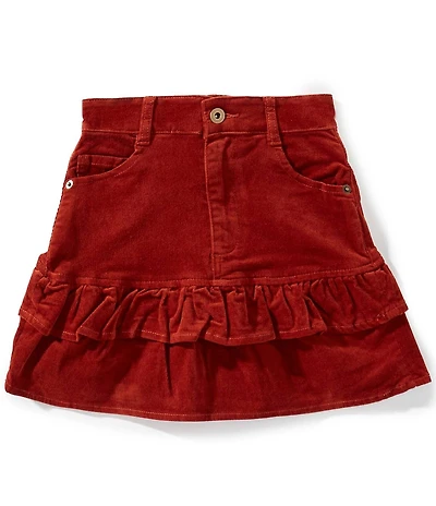 Chelsea & Violet Big Girls Cord A-Line Ruffle Skirt