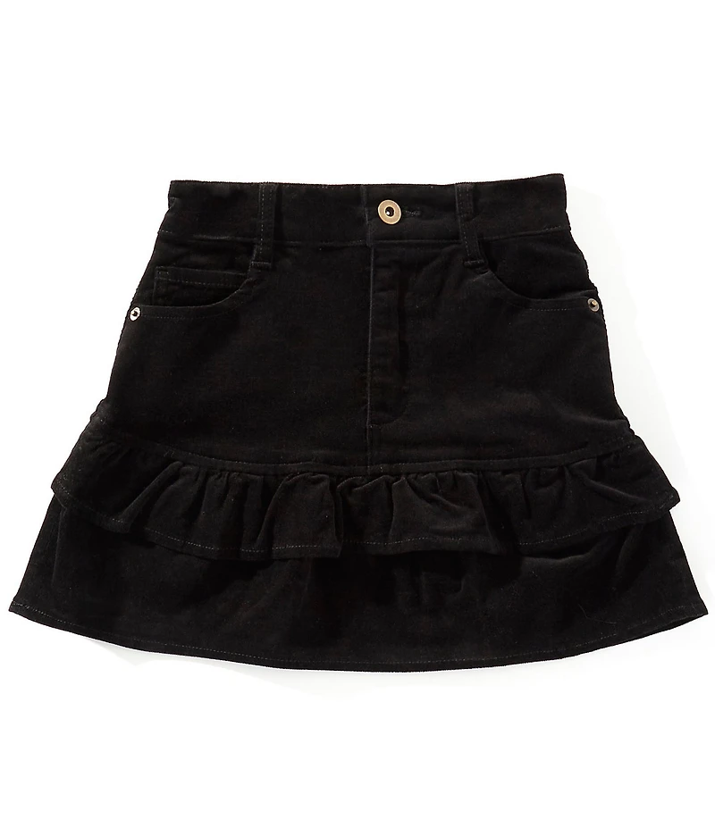 Chelsea & Violet Big Girls Cord A-Line Ruffle Skirt