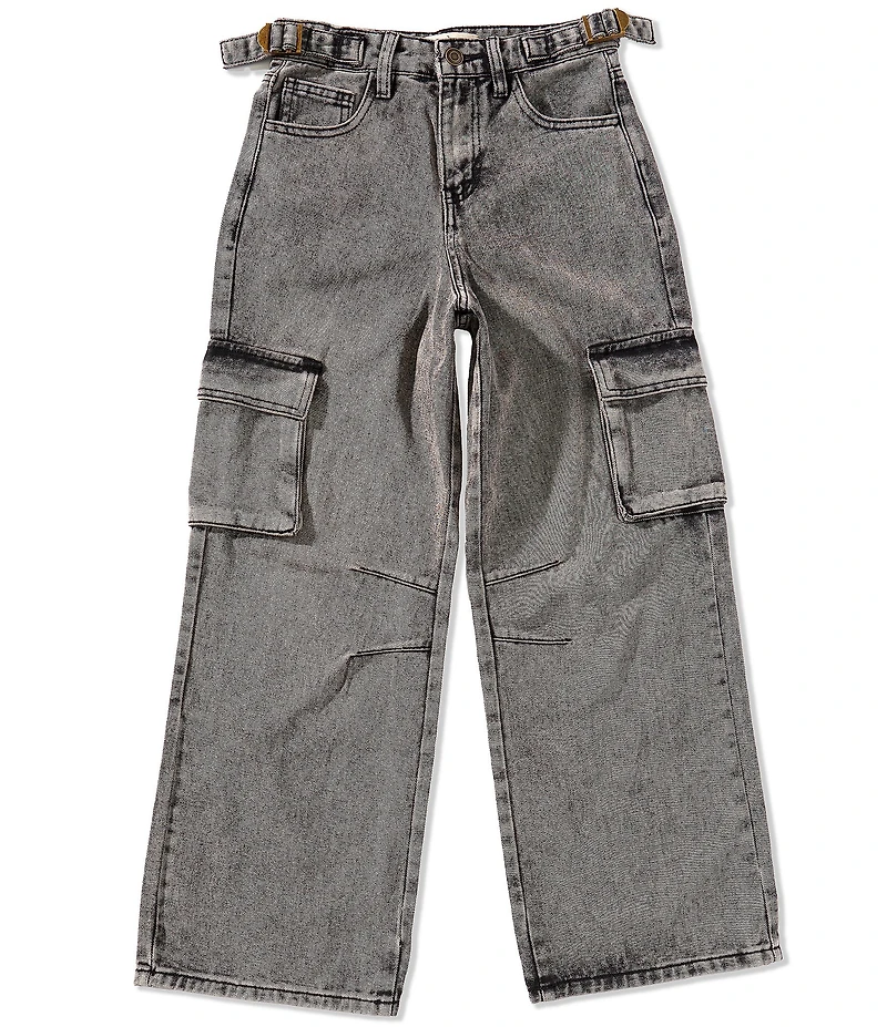Chelsea & Violet Big Girls Denim Wide Leg Cargos