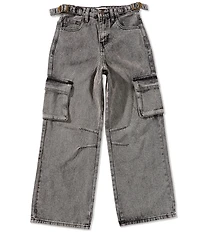 Chelsea & Violet Big Girls Denim Wide Leg Cargos