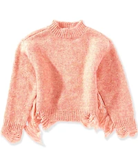 Chelsea & Violet Big Girls Fringe Sweater
