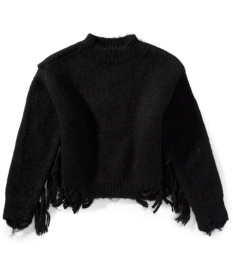 Chelsea & Violet Big Girls Fringe Sweater