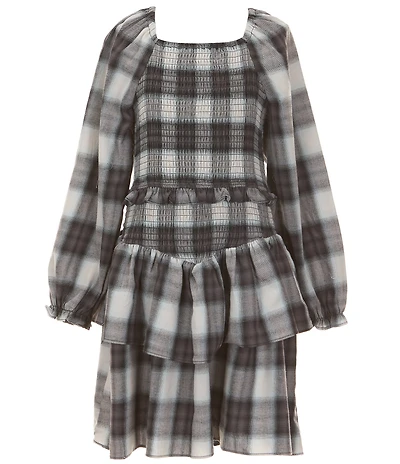 Chelsea & Violet Big Girls Plaid Contrast Dress