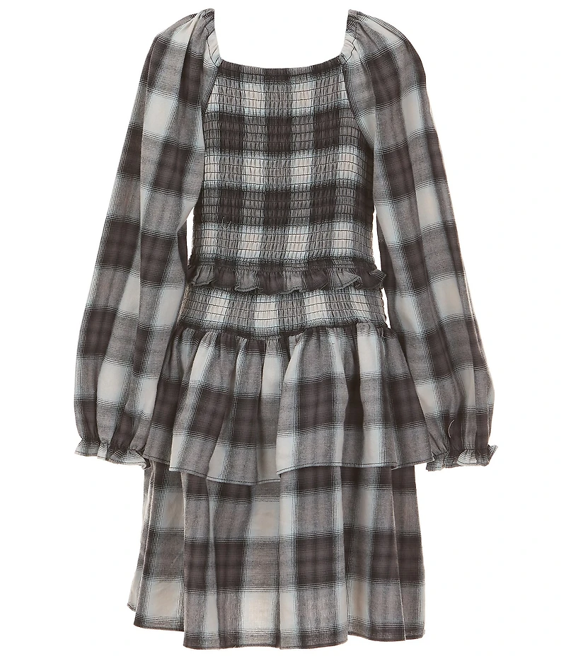 Chelsea & Violet Big Girls Plaid Contrast Dress
