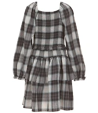 Chelsea & Violet Big Girls Plaid Contrast Dress