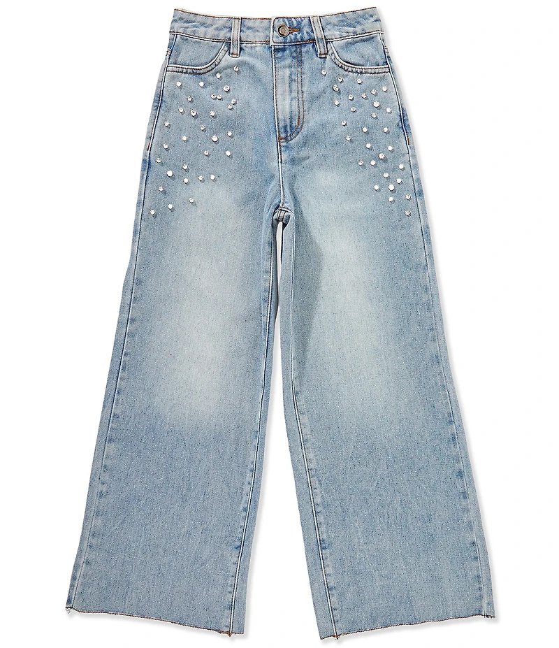 Chelsea & Violet Big Girls Rhinestone Denim Jeans