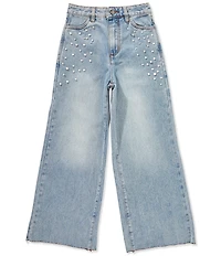 Chelsea & Violet Big Girls Rhinestone Denim Jeans
