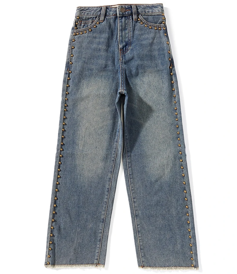 Chelsea & Violet Big Girls Stud Jeans