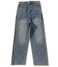 Chelsea & Violet Big Girls Stud Jeans