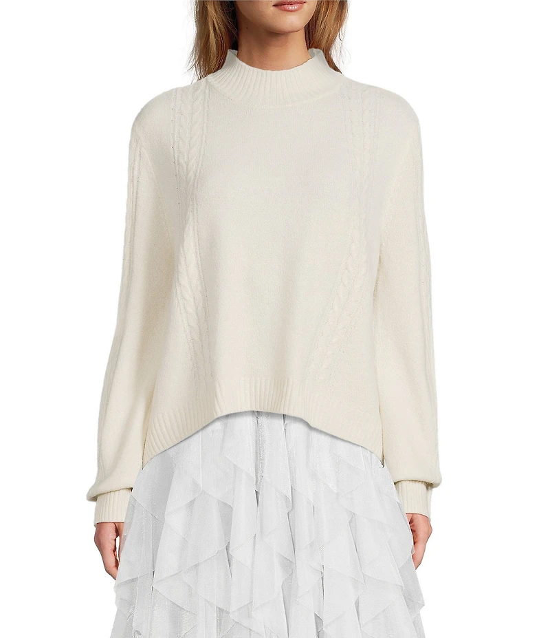 Chelsea & Violet Cameron High Neck Long Sleeve Sweater