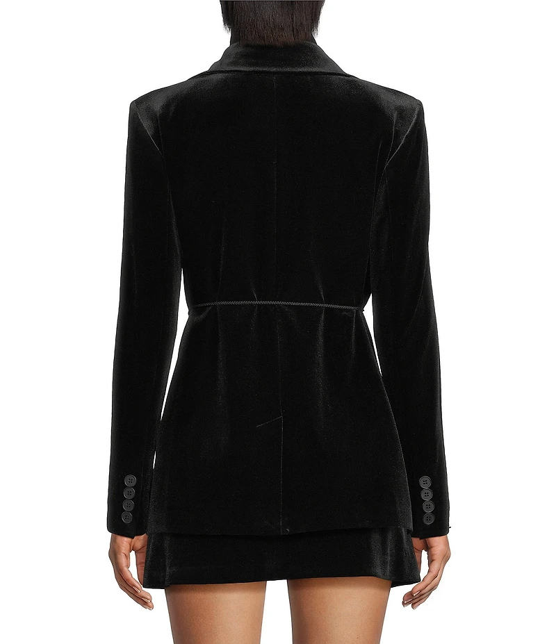 Chelsea & Violet Coordinating Belinda Collar Long Sleeve Velvet Jacket