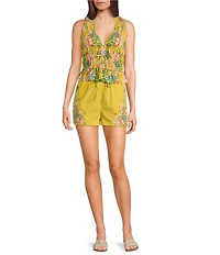 Chelsea & Violet Charlotte Drawstring Elastic Coordinating Shorts