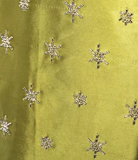 Chelsea & Violet Emerson Swoop Neckline Short Sleeve Embroidered Dress