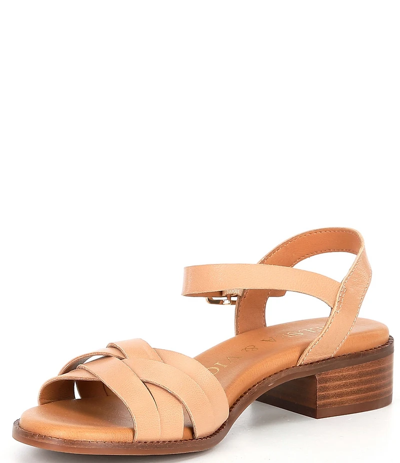 Chelsea & Violet Este Leather Ankle Strap Sandals