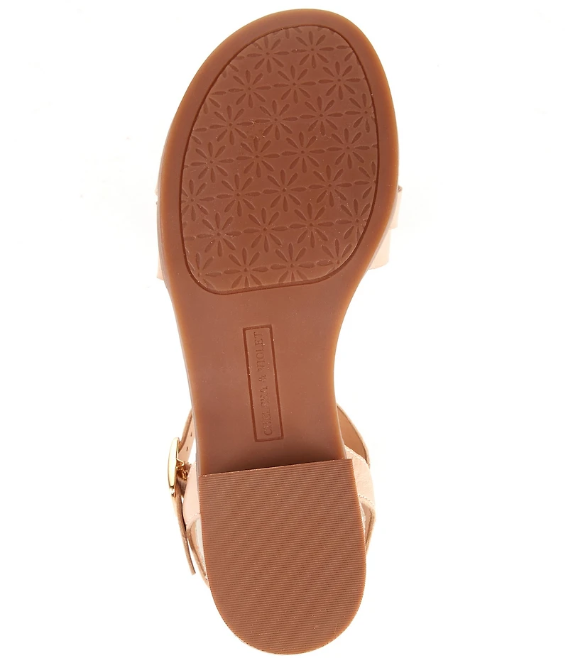 Chelsea & Violet Este Leather Ankle Strap Sandals