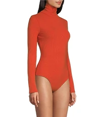 Chelsea & Violet Jessica Knit Ribbed Turtle Neck Long Sleeve Bodysuit