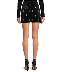 Chelsea & Violet Justina Coordinating Embroidered Velvet Skirt