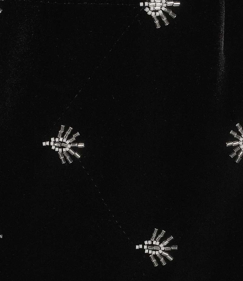 Chelsea & Violet Justina Coordinating Embroidered Velvet Skirt