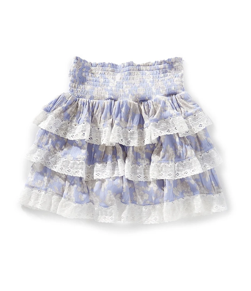 Chelsea & Violet Little Girls Daisy Ruffle Lace Skirt
